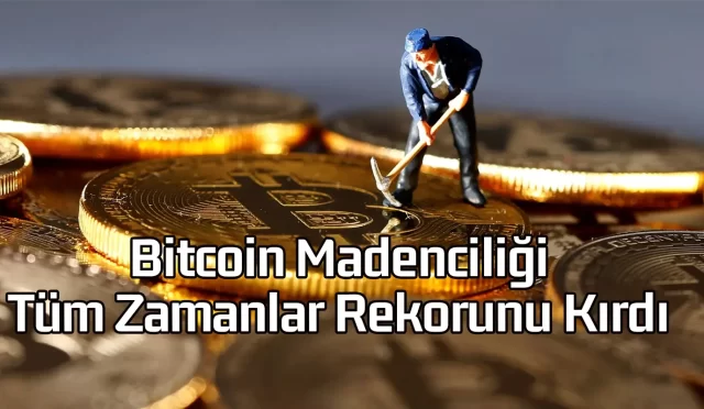 Bitcoin madenciliği zorluğu tüm zamanların en yüksek seviyesine ulaştı