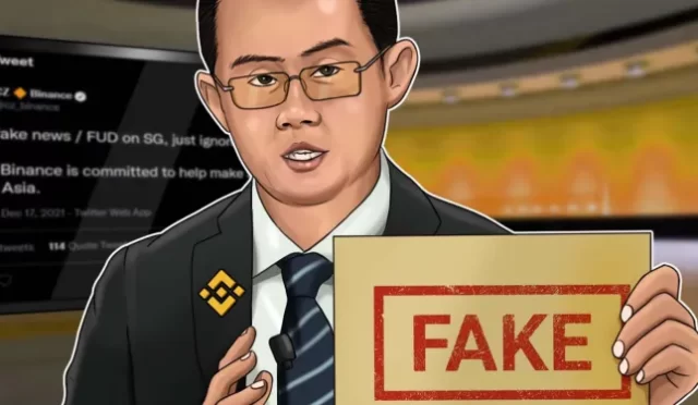 Binance CEO ‘su Changpeng Zhao CZ, Twitter Aracılığıyla Asılsız Söylentilerin Yayılmasının Ardından Yeni FUD’ı Kınadı